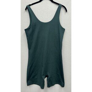 Girlfriend Collective Black Bike Unitard Romper Shorts Black Size Extra Large XL